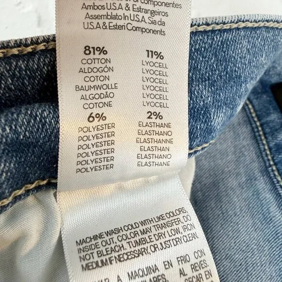 Mother High Waisted Tunnel Vision Sneak Jeans Twice Shy Wash Blue Wide Leg 31 - Picture 11 of 14